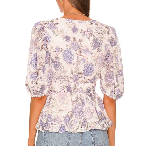 HEMANT AND NANDITA - Iris and White Top - Small - Picture 2 of 7